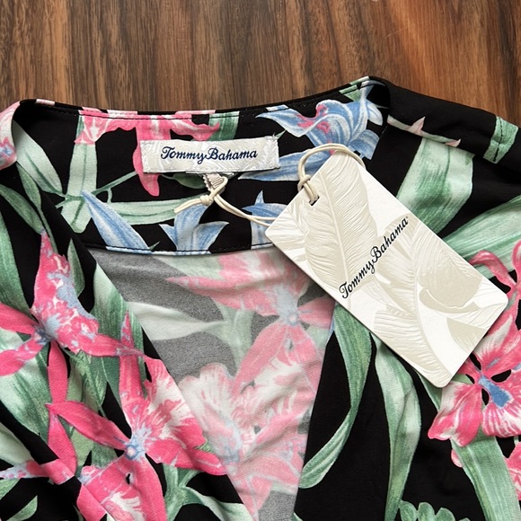 Tommy Bahama Clara Orchid Isle Faux Wrap Dress - Picture 8 of 12